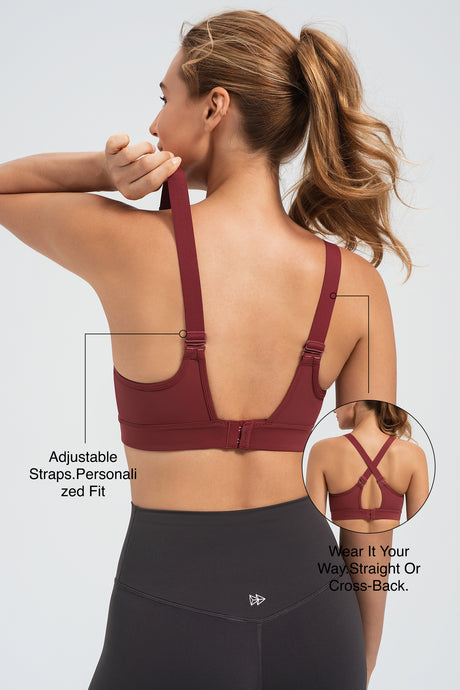Power? Adjustable Two Style Running Bra | Women's High Support Sports Bra - image 2