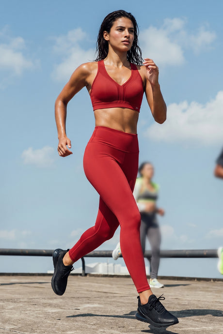Leggings de running Echo de cintura alta (68 cm) | Leggings de alta sujeción para mujer