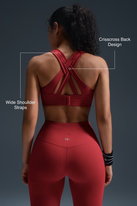 Power™ Cross Back Padded Running Bra | Women's High Support Sports Bra - image 74