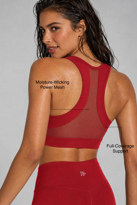 Enfold™ Front-Zip Breathable Racerback Sports Bra | High-Impact Support for Running, HIIT & Training - image 13