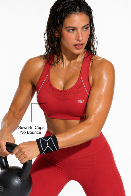 Sculpt™ Racerback Full-Coverage Breathable Sports Bra | High Support with Bounce Control & Mesh for Running, HIIT & Training - image 51