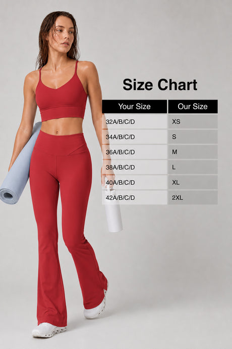 Echo™ V-Neck Ribbed Padded Yoga Bra | Women's Light Support Sports Bra - image 46