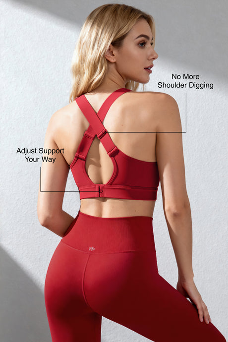 Power™ Adjustable Straps Cross-Back Sports Bra | High-Impact Bounce Control Without Flattening for Running, HIIT & Training - image 43