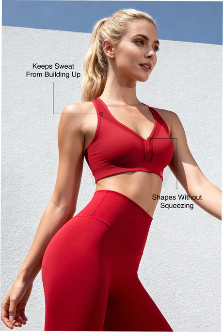 Power™ Adjustable Straps Cross-Back Sports Bra | High-Impact Bounce Control Without Flattening for Running, HIIT & Training - image 44
