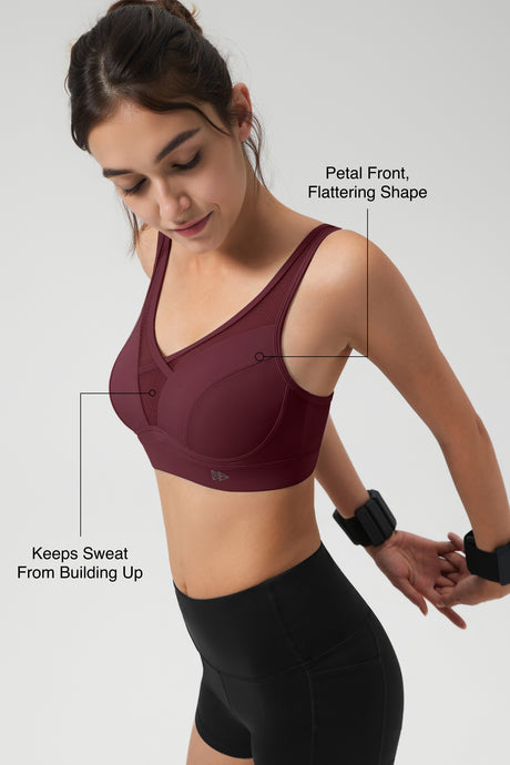 Shift™ Adjustable-Strap Sustainable Sports Bra | Medium Support with Breathable Mesh for Running, HIIT, Yoga & Training - image 39