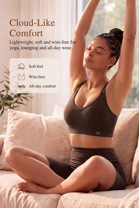 Anywhere™ Breathable Soft Bra for Yoga & Everyday Wear | Women's Light Support Sports Bra - image 3