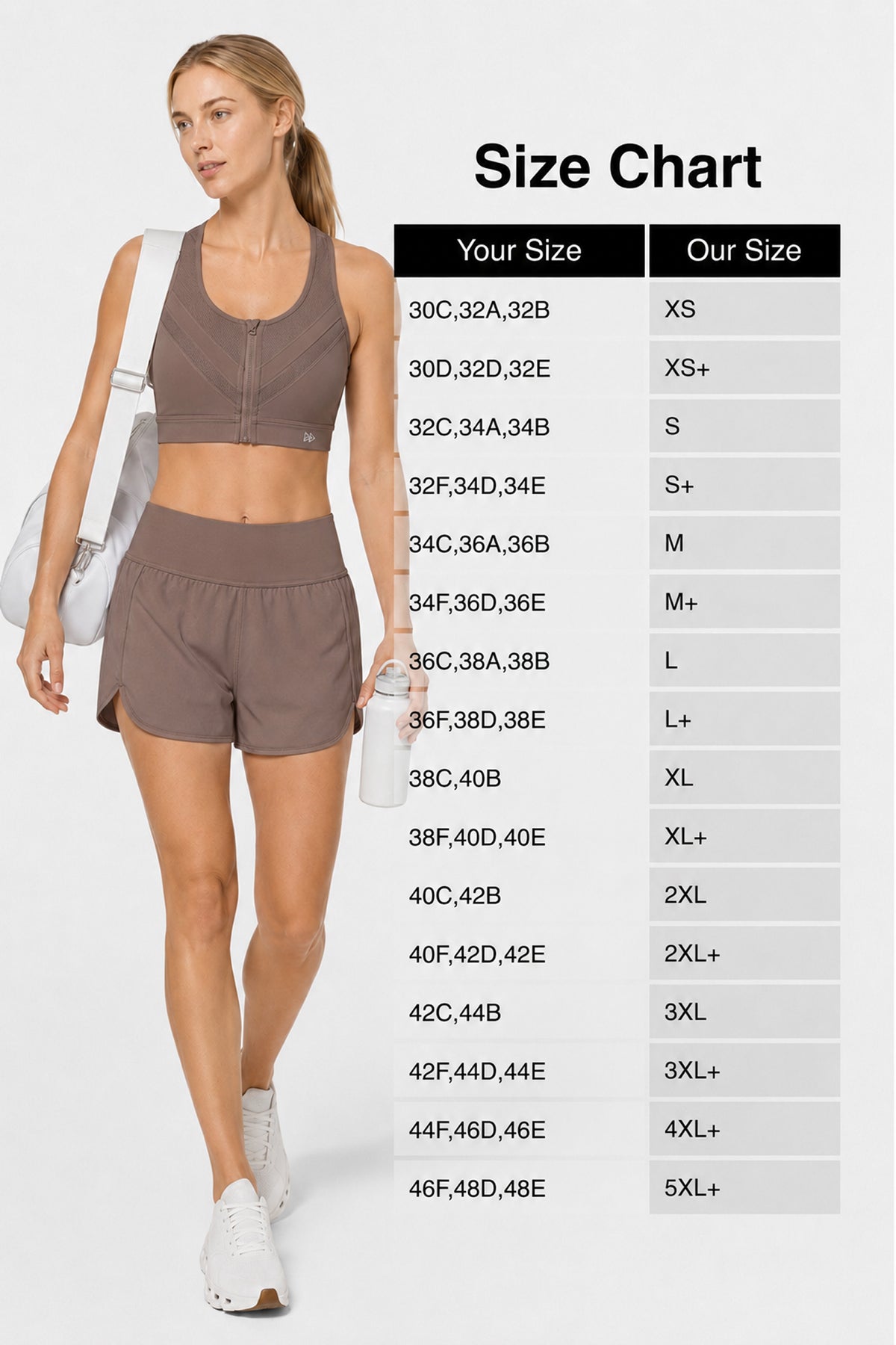 Enfold Zip Mesh gepolsterter Lauf-BH | Damen-Sport-BH mit starkem Halt