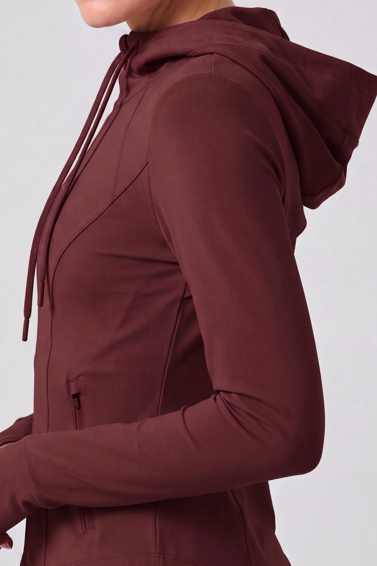 Chaqueta de forro polar elástico impermeable con cremallera completa Shift | Chaqueta deportiva para mujer