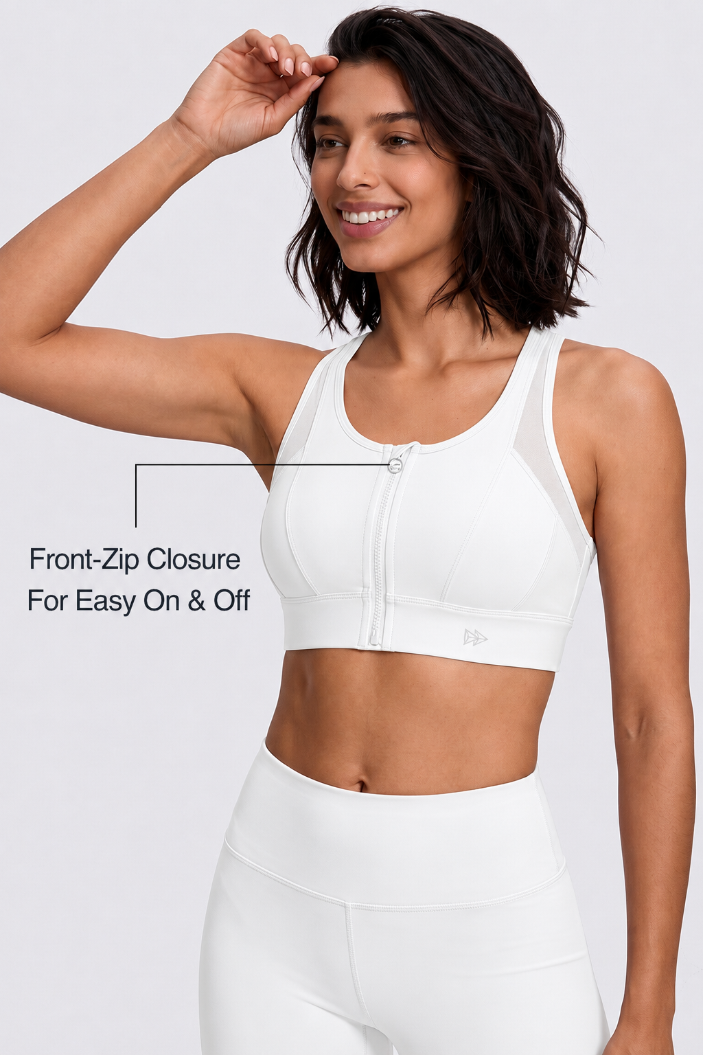 Power™ Cross Racerback Running Bra | Women's High Support Sports Bra