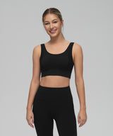 Anywhere Side Mesh Doppelträger-Yoga-BH | Leicht stützender Sport-BH für Damen