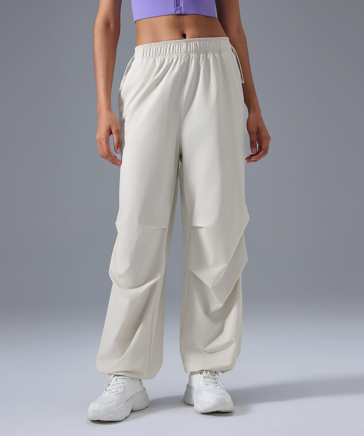 Elastic Waistband Cooling Cargo Pants with Pockets 28"| Women's Light Support Pants