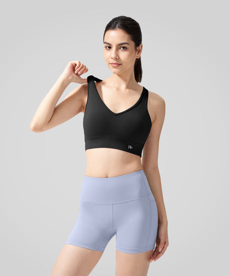 Anywhere™ V-neck New-style Racerback Yoga Bra| Women's Light Support Sports Bra - image 6