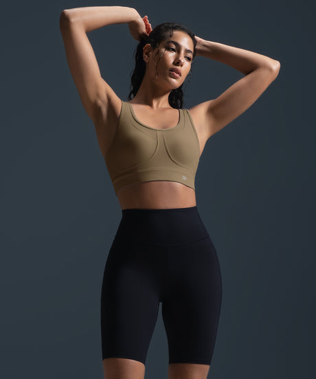 Reggiseno da corsa imbottito traspirante Power Cross Back | Reggiseno sportivo ad alto sostegno da donna