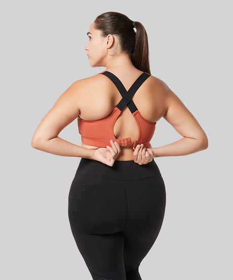 Power™ Adjustable Cross-Back Sports Bra | High-Impact Bounce Control Without Flattening for Running, HIIT & Training