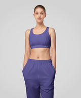 Reggiseno yoga a coste con spalline sottili incrociate Shift | Reggiseno sportivo a supporto leggero da donna
