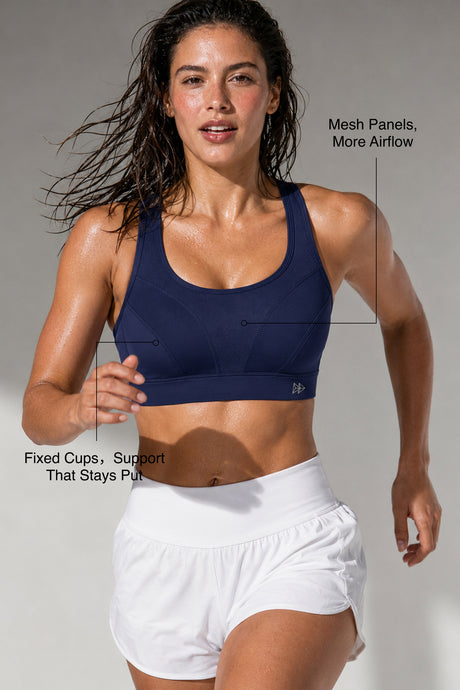 Shift™ Breathable Adjustable Support Padded Bra | Women's Medium Support Sports Bra - image 33