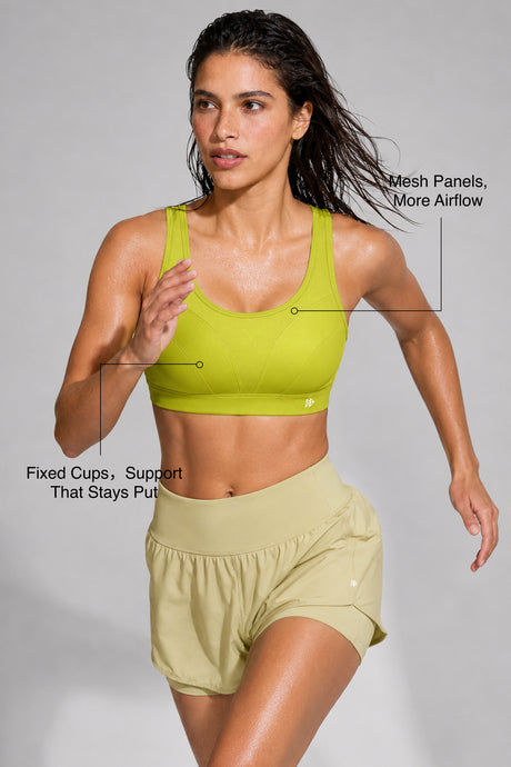 Shift™ Breathable Adjustable Support Padded Bra | Women's Medium Support Sports Bra - image 45