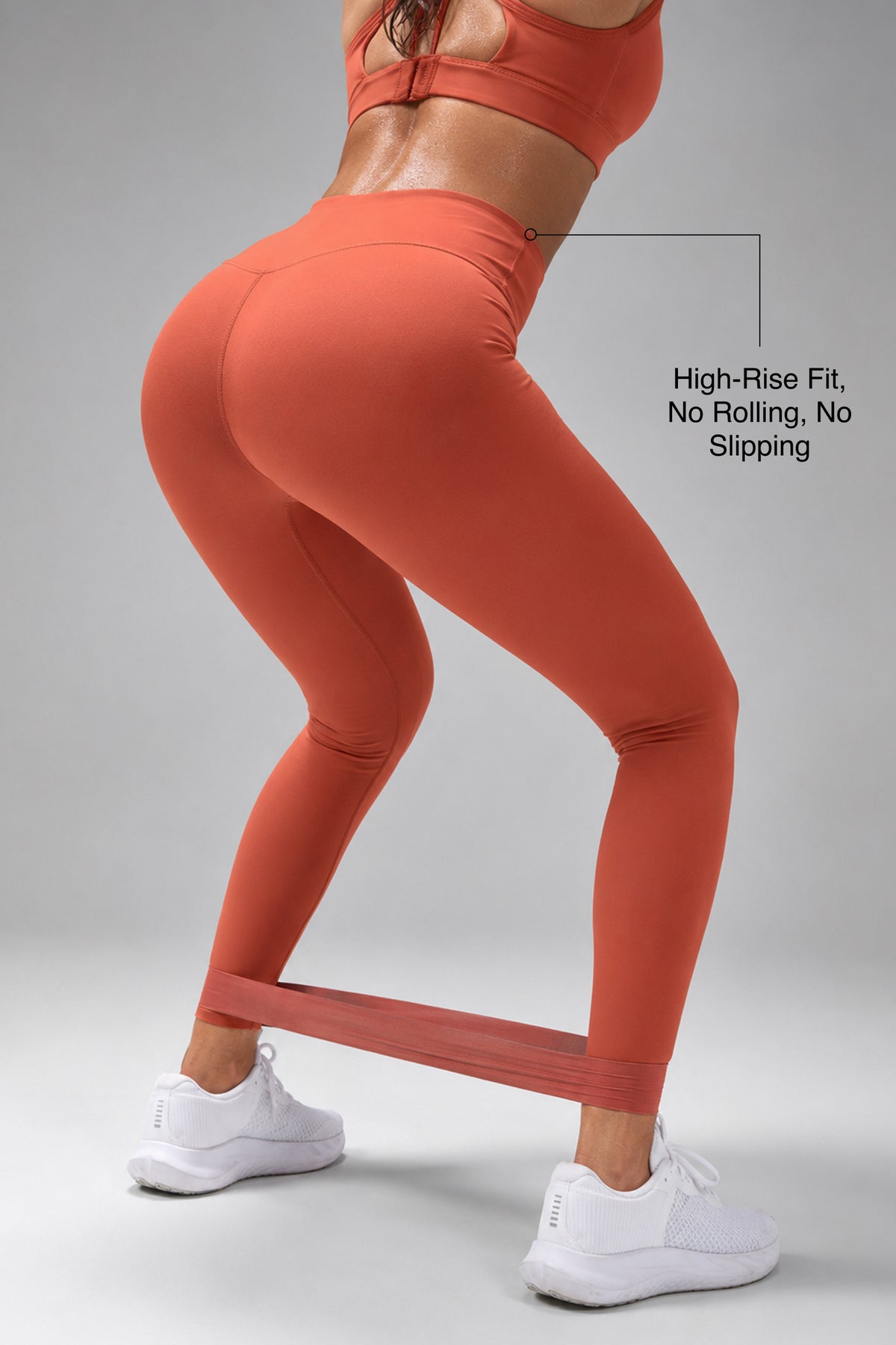 Echo löparleggings med hög midja 67 cm | Damleggings med högt stöd