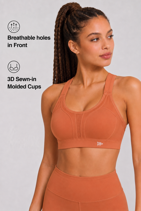 Power™ Adjustable Crisscross Padded Running Bra | Women's High Support Sports Bra - image 20