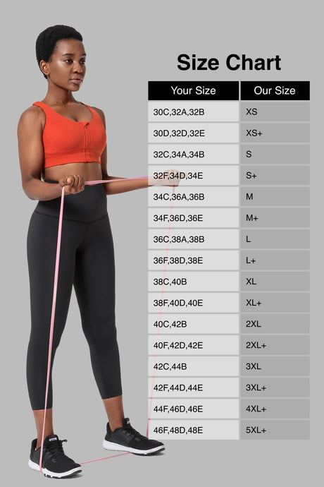 Power™ Zip Front Criss Cross High Support Running Bra | Women's High Support Sports Bra (Plus Size) - image 4