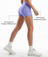 Shift™ High Rise Shorts With No Front Seam Design 2.5 Inches | Women's Yoga, Running & HIIT Shorts