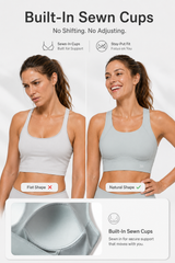 Echo™ Natural Shine Sporty Open-back Running Bra | Women's High Support Sports Bra