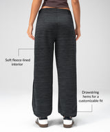 Anywhere Cozy Fleecegefütterte, verstellbare Hose, 74 cm | Damen-Sporthose