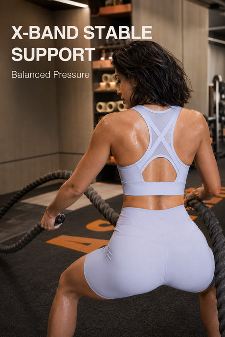 Power™ Cross Racerback Running Bra | Women's High Support Sports Bra - image 2