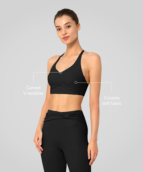 Anywhere™ V-neck Creamy Soft Yoga Bra| Women's Light Support Sports Bra - image 3