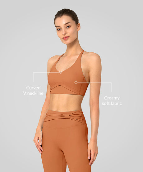 Anywhere™ V-neck Creamy Soft Yoga Bra| Women's Light Support Sports Bra - image 5
