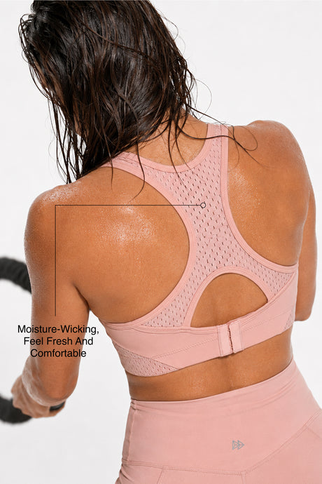 Sculpt™ Racerback Full-Coverage Breathable Sports Bra | High Support with Bounce Control & Mesh for Running, HIIT & Training - image 2