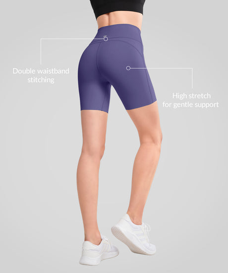 Shift™ Stretchy Soft Double Seam Shorts 8"| Women's High Support Running Shorts - image 2