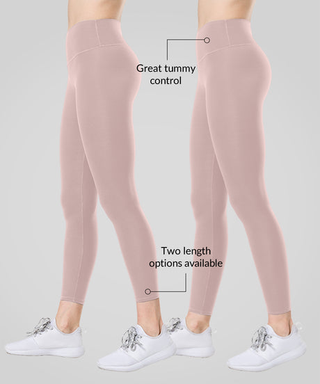 Sömlösa, stretchiga yogaleggings med hög midja | Lätta stödleggings för kvinnor - image 3