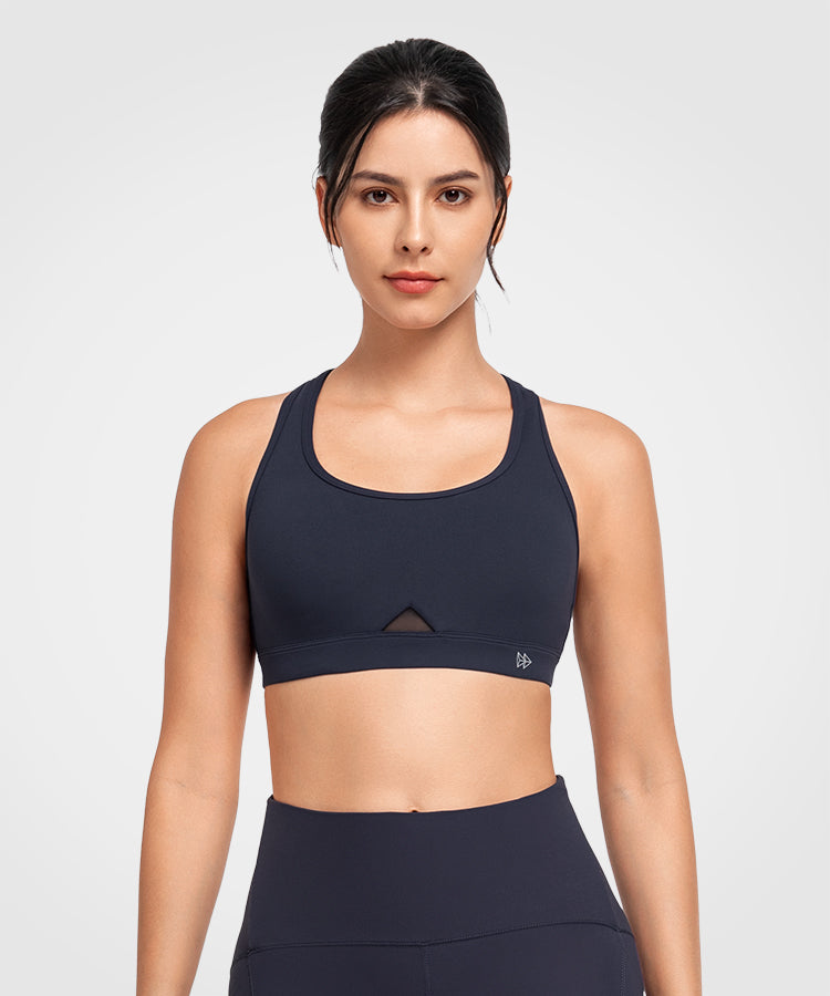 Shift™ Scoop Neckline Cut-Out Padded Yoga Bra | Women's Light Support Sports Bra