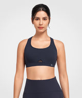 Shift™ Scoop Neckline Cut-Out Padded Yoga Bra | Women's Light Support Sports Bra
