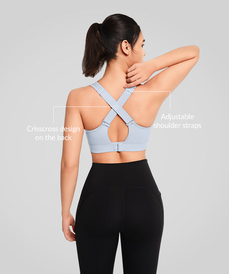 Reggiseno da corsa imbottito traspirante Power Cross Back | Reggiseno sportivo ad alto sostegno da donna - image 2