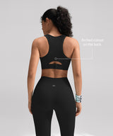 Power Multi-seam Mesh Neckline Löpar-BH | Sport-BH med högt stöd för kvinnor