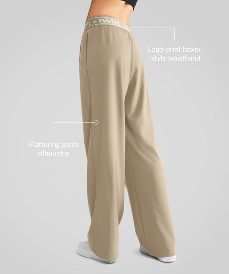Shift™ Urban Letter Print Wide Leg Pants 27''| Women's Sports Pants - image 2