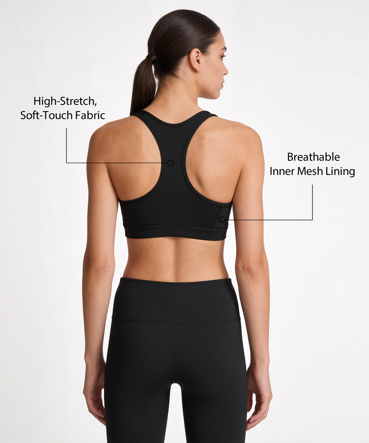 Shift™ Front Zip Sewn-in Pads Racerback Running Bra | Women's High Support Sports Bra