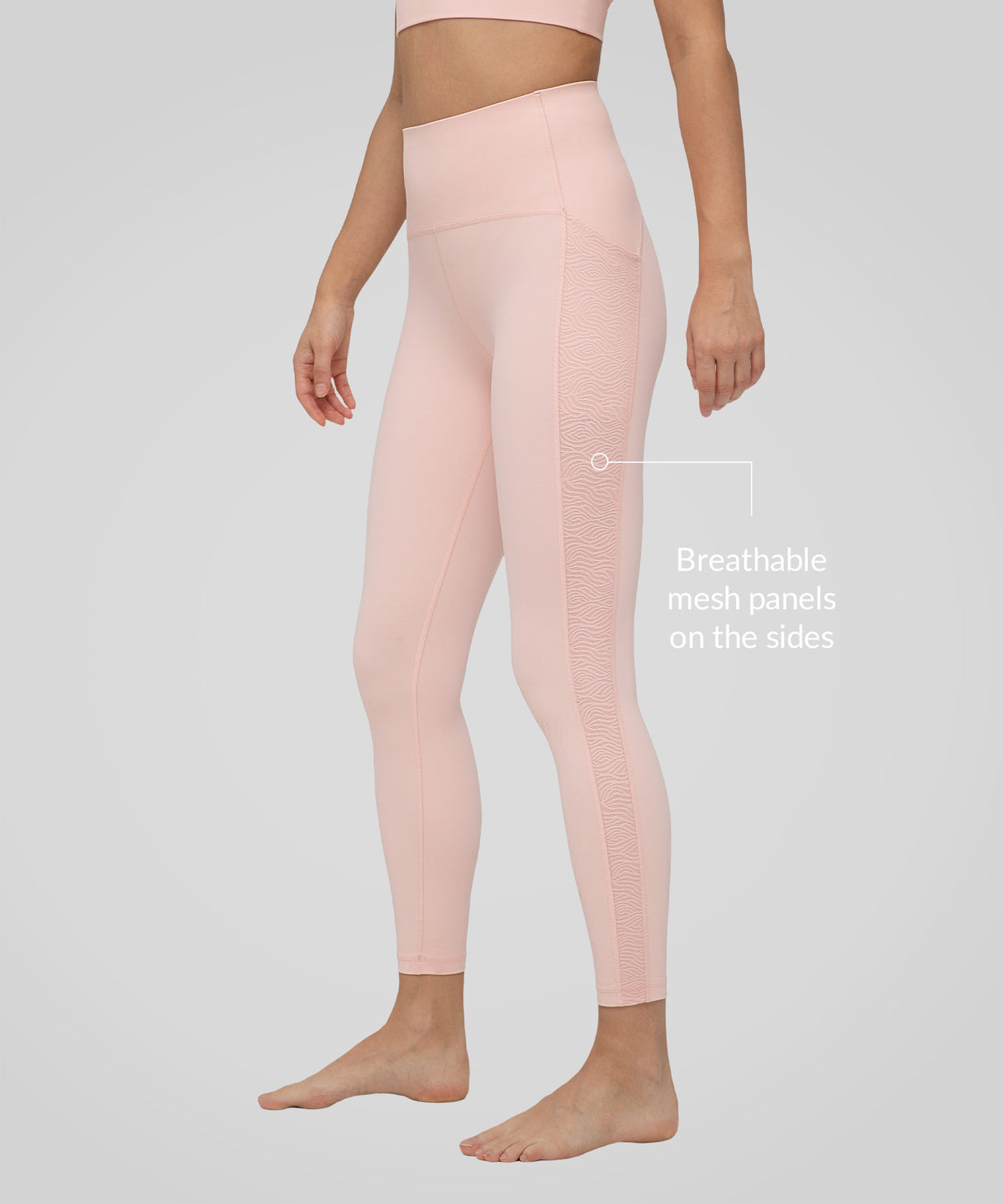 Anywhere™ Breathable Side Mesh Logo Print Leggings 25''| Women's Light Support Leggings