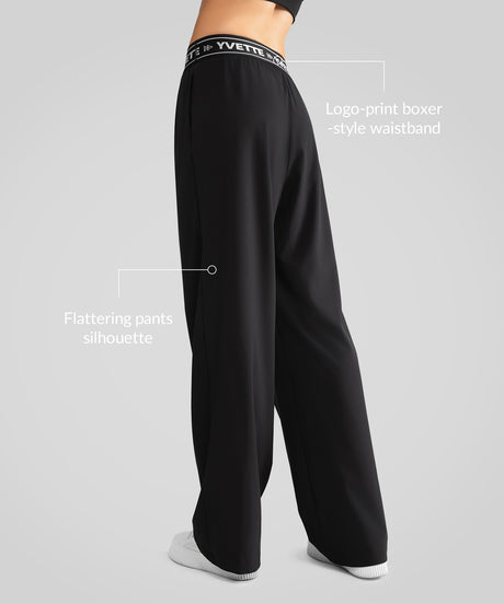 Shift™ Urban Letter Print Wide Leg Pants 27''| Women's Sports Pants - image 2