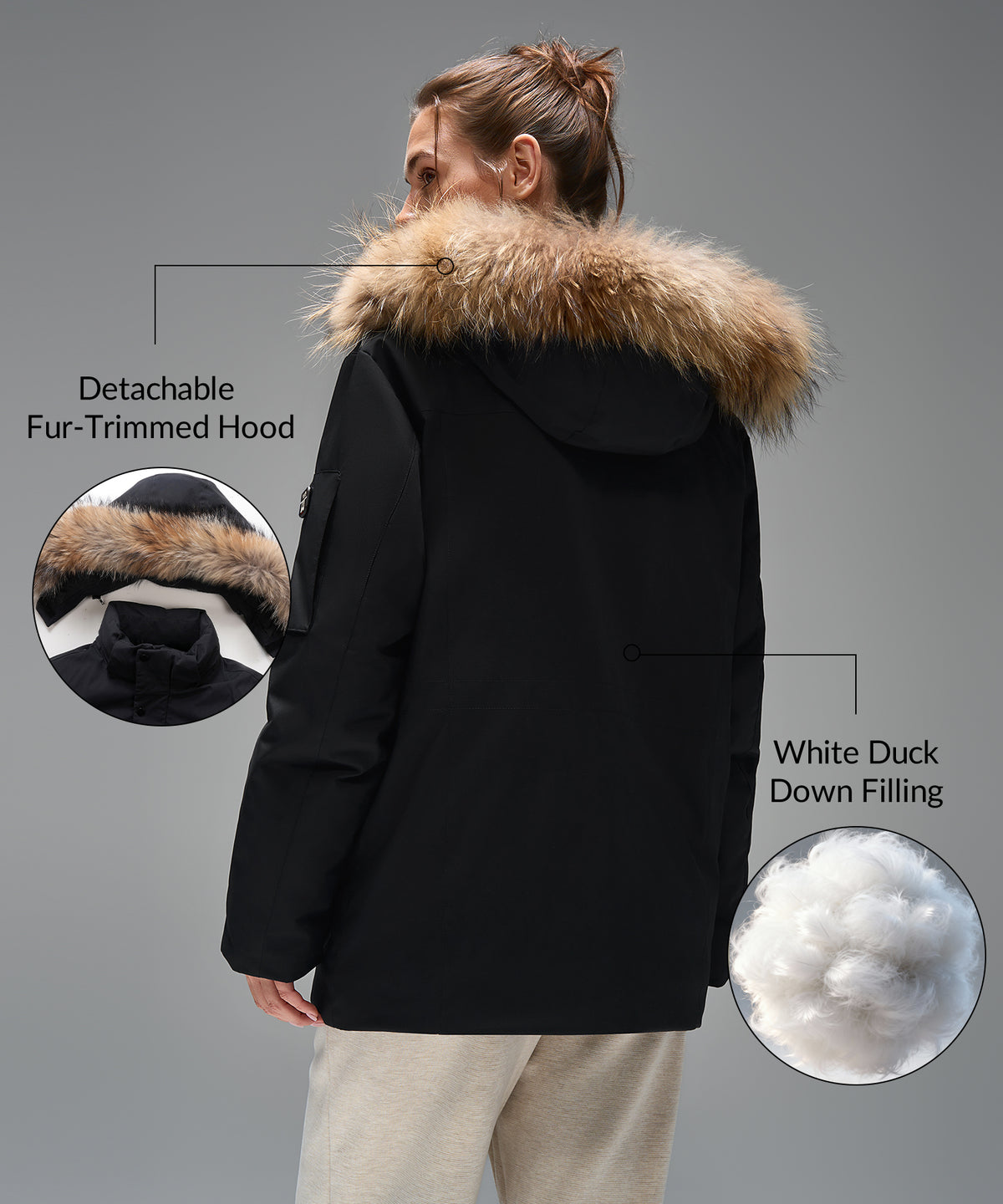 Anywhere Parka Dunjacka med Flera Fickor | Isolerade Jackor för Dam