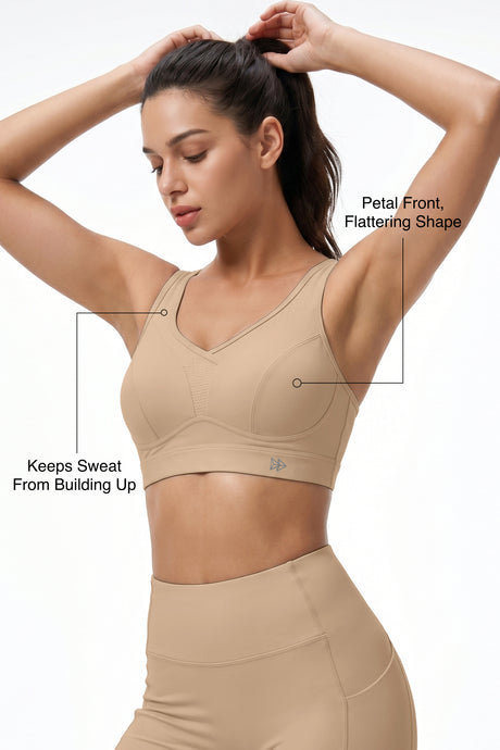 Shift™ Adjustable-Strap Sustainable Sports Bra | Medium Support with Breathable Mesh for Running, HIIT, Yoga & Training - image 45