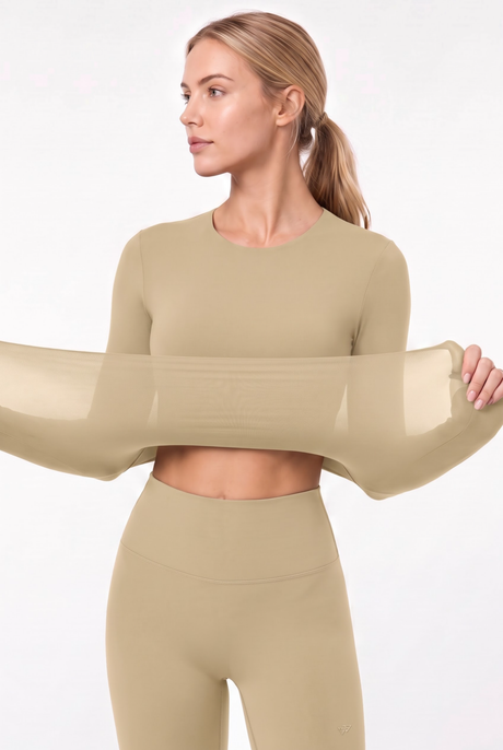 Shift Supermjukt och stretchigt, enfärgat termoset | Långärmad t-shirt för kvinnor - image 4