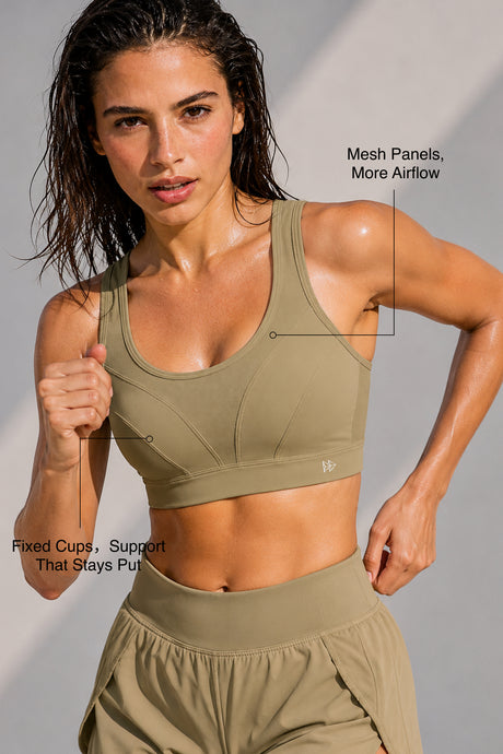 Shift™ Breathable Adjustable Support Padded Bra | Women's Medium Support Sports Bra - image 3
