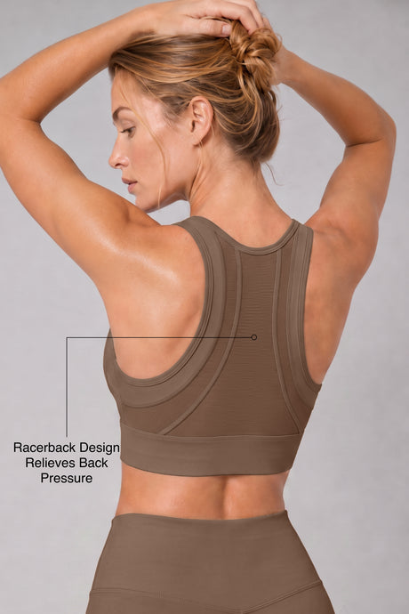 Sculpt™ Zip-Front Full-Back Mesh Racerback Sports Bra | High-Impact Support for Running, Gym & Training - image 25
