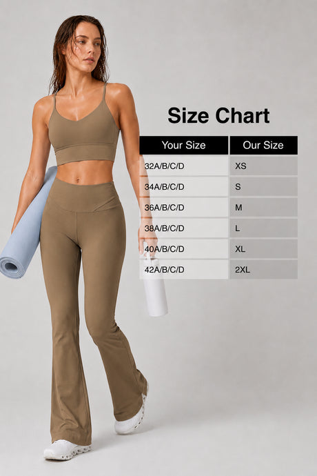 Echo™ V-Neck Ribbed Padded Yoga Bra | Women's Light Support Sports Bra - image 52