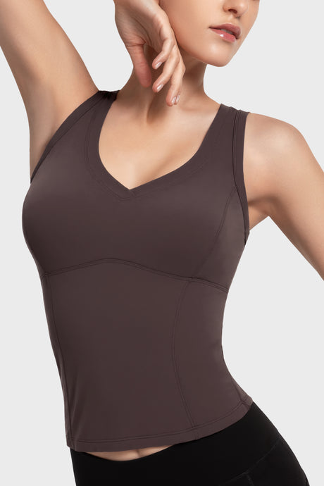 Anywhere™ V-Neck Sewn-In Pads Daily Tank | Women's Sports Tank - image 12