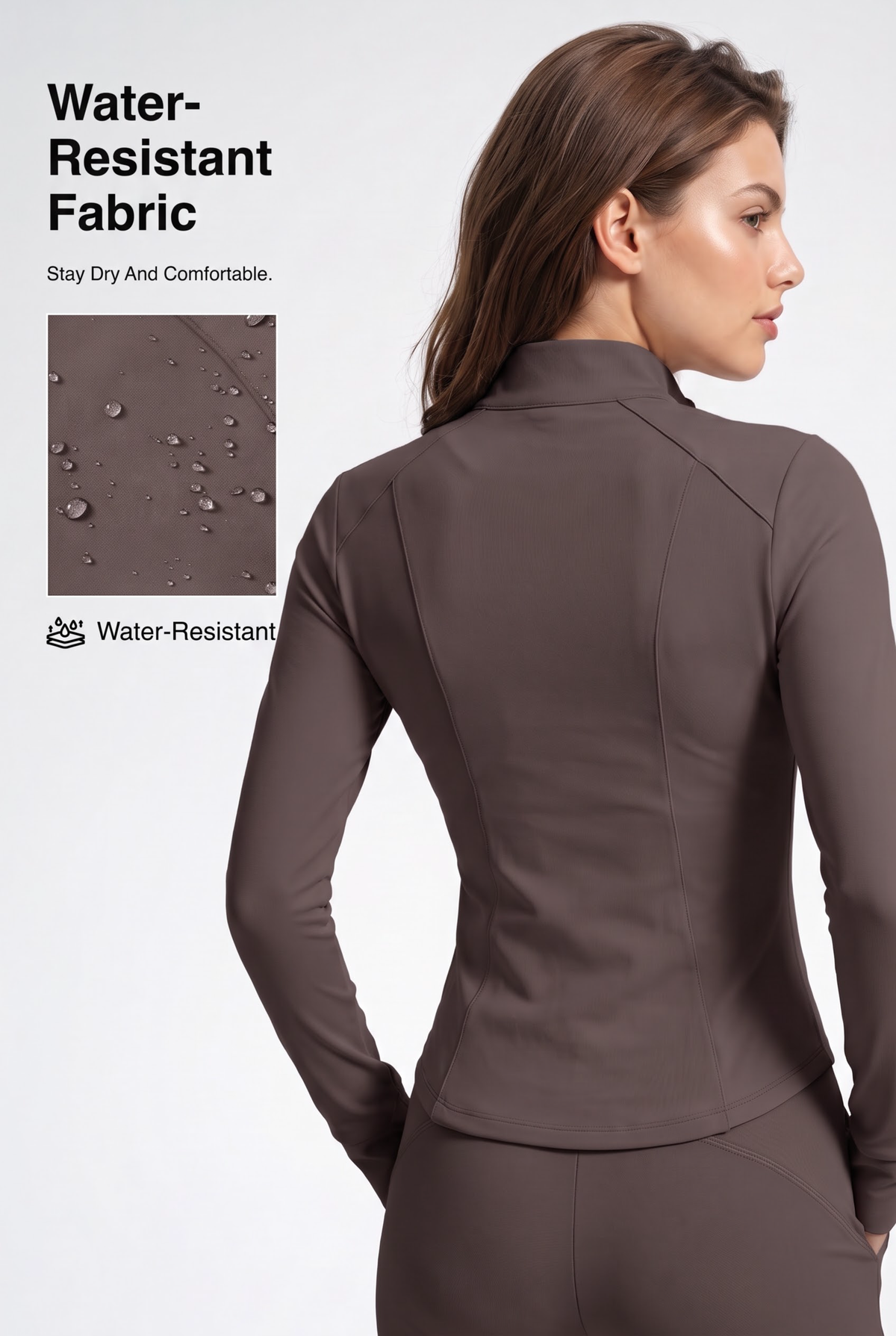 Shift™ Fleece-Lined Thermal Stretch Jacket – Water-Resistant Full-Zip | Women's Sports Jacket