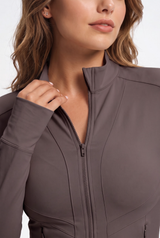 Shift™ Fleece-Lined Thermal Stretch Jacket – Water-Resistant Full-Zip | Women's Sports Jacket